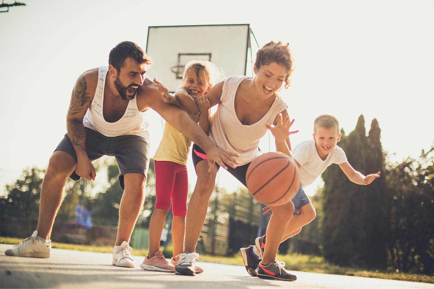 Pickup basketball